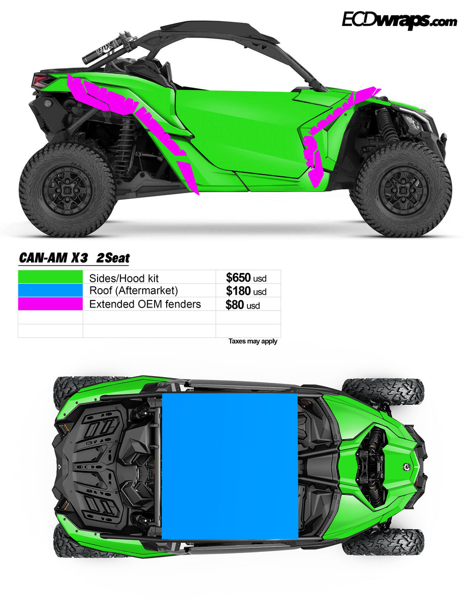 Can-Am X3 2-Door ECD Customs Wrap – Weyer Performance