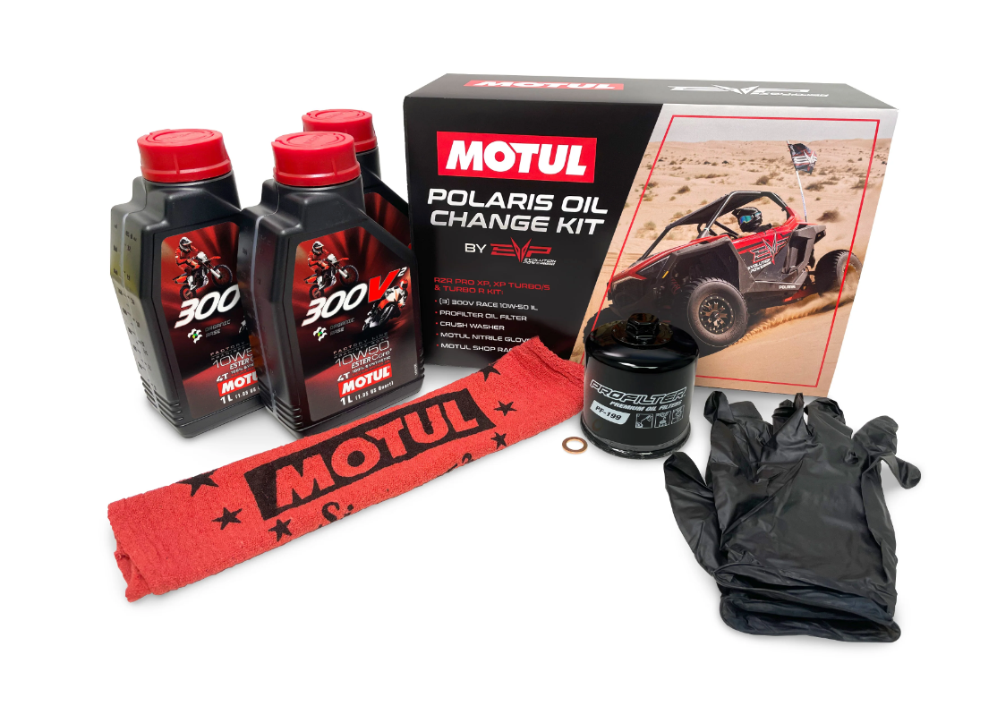 EVP MOTUL® OIL CHANGE KITS, POLARIS PRO XP & XP TURBO/S