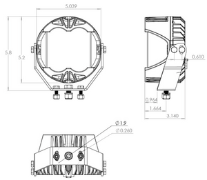 LP4 Pro LED Auxiliary Light Pod Pair