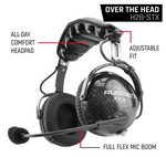 Load image into Gallery viewer, AlphaBass Carbon Fiber Stereo Headset with Bass Boost and Volume Control (OTH and BTH)
