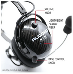 Load image into Gallery viewer, AlphaBass Carbon Fiber Stereo Headset with Bass Boost and Volume Control (OTH and BTH)
